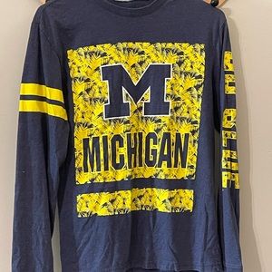 MICHIGAN University Long Sleeve T Shirt - Size Small